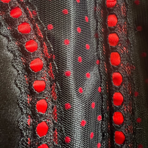 NWT Living dead souls, black and red corset/waist trainer/romanticism/punk - Picture 16 of 16